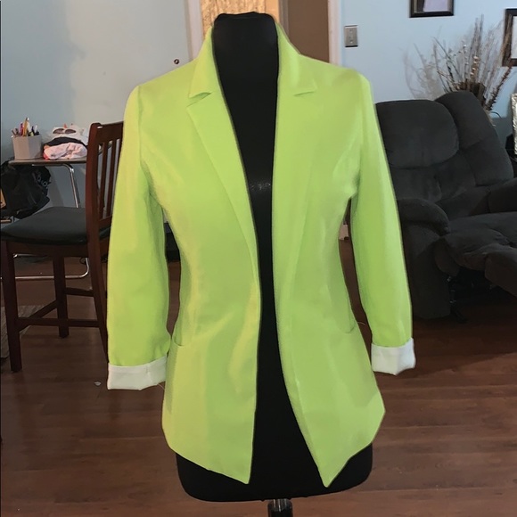 Lime green blazer - Picture 1 of 2